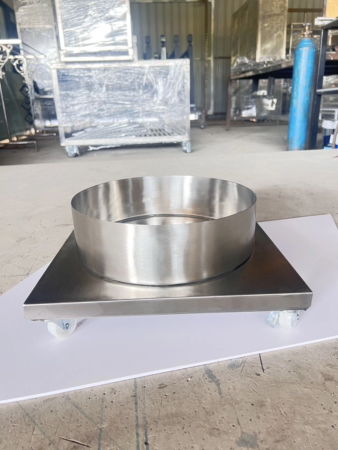 แท่นวางถังแก๊ส สแตนเลส